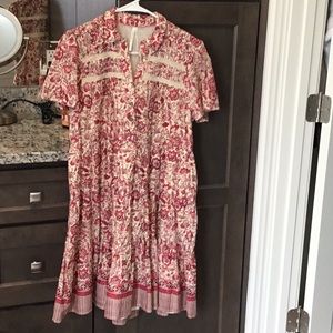 Anthropologie Georgina Tiered Dress
